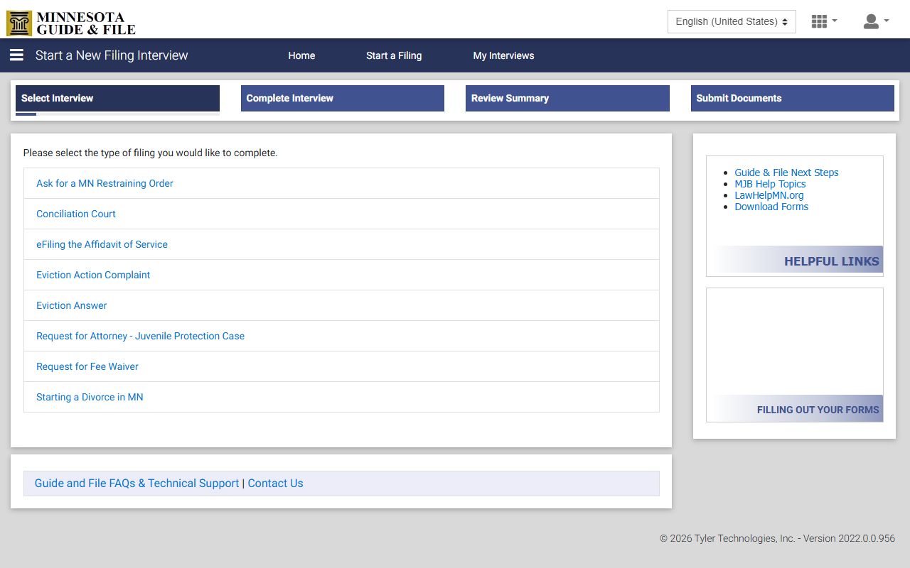 Chisago County traffic court records and Minnesota Guide and File system